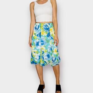 2000s Notations Blue‎ Green White Skirt